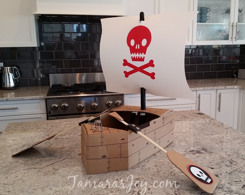 Easy Kids Pirate Costume, Made from Cardboard! ⋆ Tamara's Joy