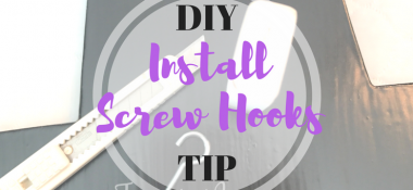 How to easily install a screw hook