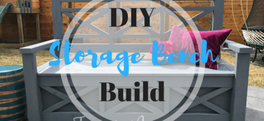 DIY Outdoor Storage Bench, Ana White inspired!