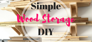 A Simple DIY Garage Lumber Rack that YOU can build!
