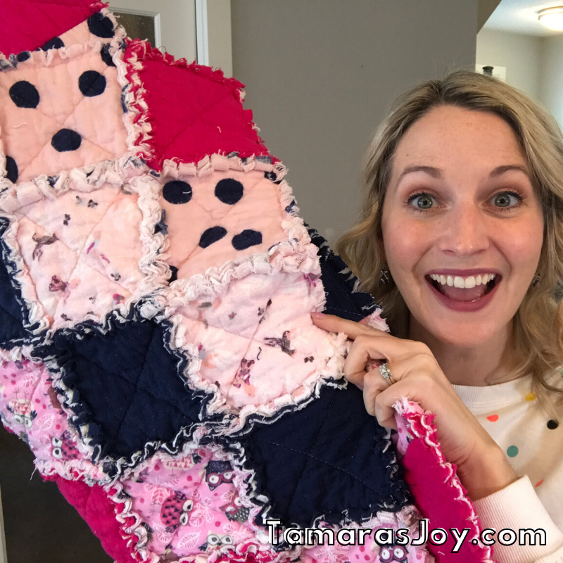 How to sew a rag quilt