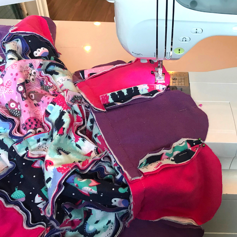 Rag Quilt Idea, Scalloped Edges