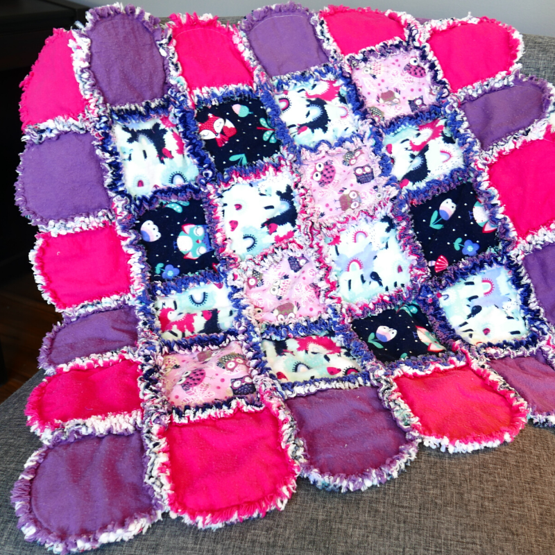 Rag Quilt Idea, Scalloped Edges
