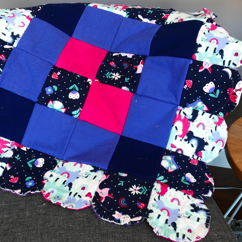 Rag Quilt Idea, Scalloped Edges