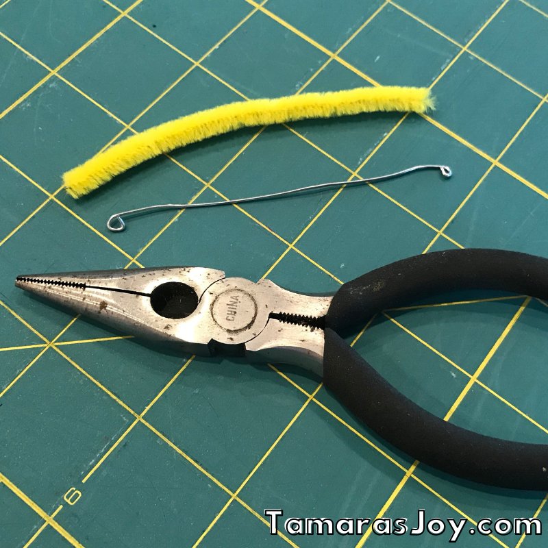 place wire into pocket created