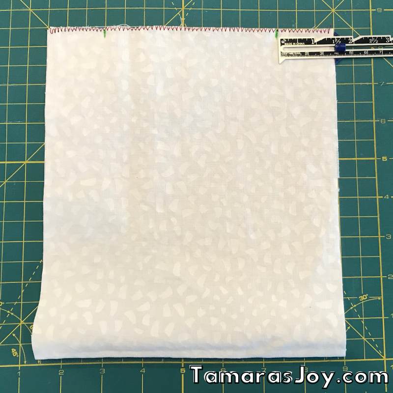 Fold Fabric in half, right sides together