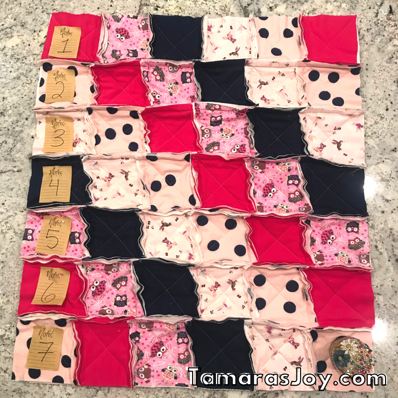 How to sew a rag quilt