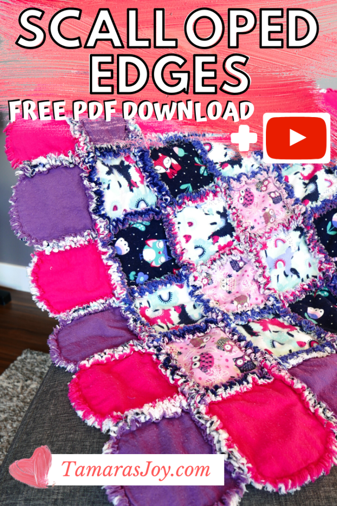 Rag Quilt Idea, Scalloped Edges