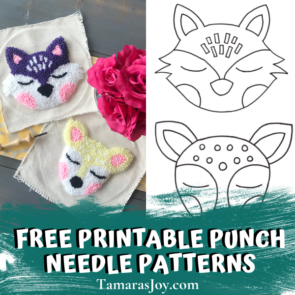 FREE PRINTABLE PUNCH NEEDLE PATTERNS