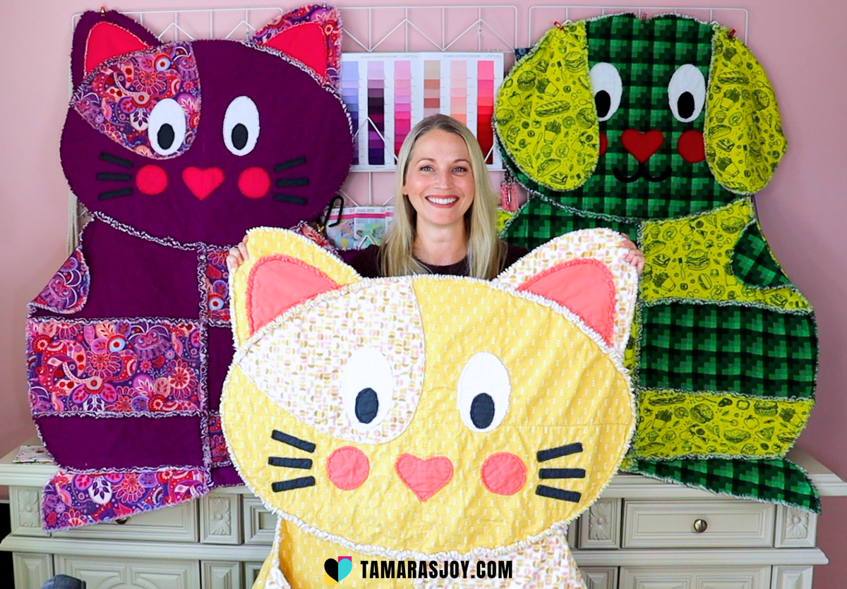 My Animal Rag Quilt Patterns! – Tamara's Joy